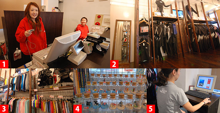 ダイビングショップ店内1階