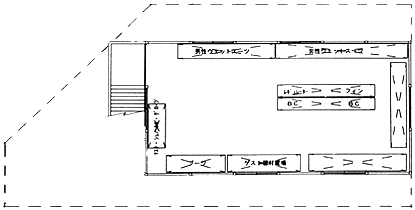 ダイビング器材倉庫2階