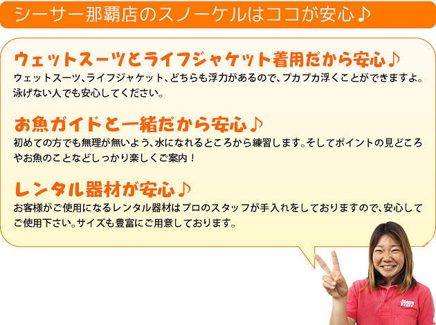 スノーケル安心宣言!