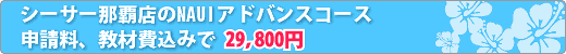 NAUIアドバンスコース29,800円で全て込み