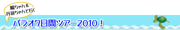 ようちゃん丹羽ちゃんと行く！パラオツアー
